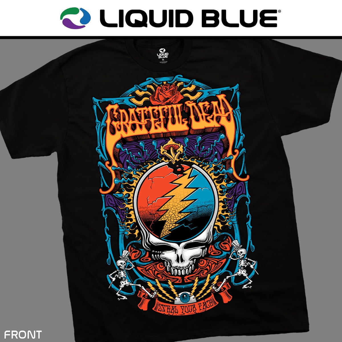 Liquid Blue Playera Steal Your Trippy Camiseta para Unisex Adulto