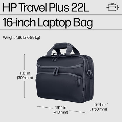 HP Mochila Travel Plus, 22L, 16 pulgadas, Azul (A2CD0AA)