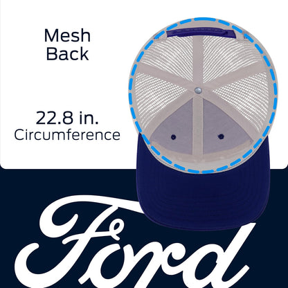Ford Truck Hat, Logo Mesh Adjustable Baseball Cap with Curved Brim