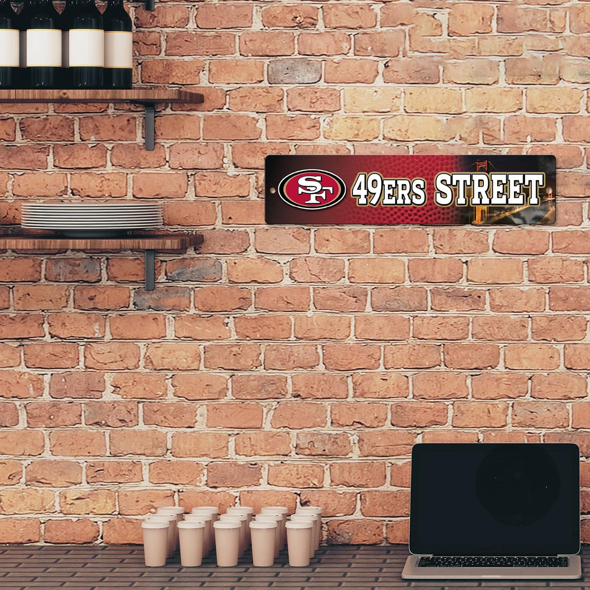 NFL Alta Resolución de plástico placa de calle
