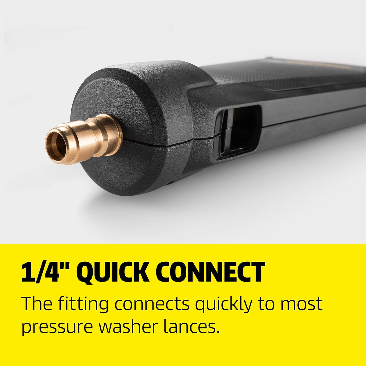 Kärcher Eco!Booster Boquilla para lavadora a presión, universal de 1/4 pulgadas, boquilla de conexión rápida para un 50% más de poder de limpieza en automóviles, vallas y muebles de patio