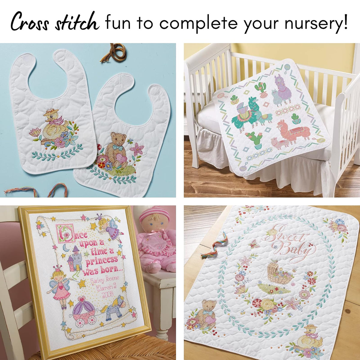 Bucilla Marcapáginas listo para coser – borde de encaje – 1,9 cm x 1,5 cm