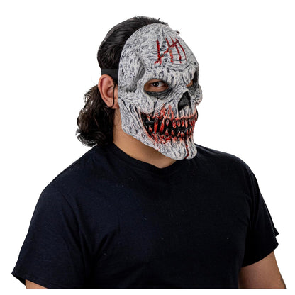 Ghoulish Productions Máscara De Látex Skull fangs gore Monster, Urban Mask Monstruo Creepy, Disfraz Aterrador para Halloween y Fiestas Temáticas, Cosplay Calavera, Diseño Artesanal Face Mask