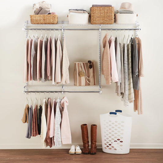 Rubbermaid FG3H1102WHT Configurations Closet Kits, 3-6', White