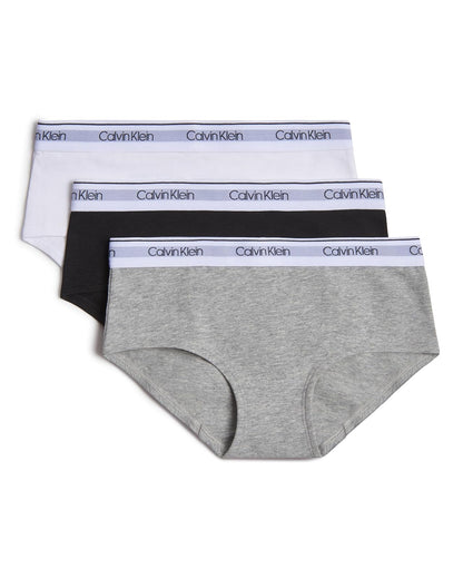 Calvin Klein Ropa Interior para Niña, Paquete de 7 - CH - Negro