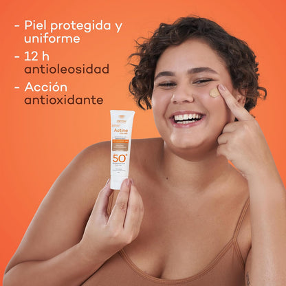 Darrow Actine Colors Protector Solar Facial FPS50+ Tono Medio, 40g