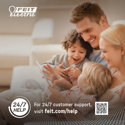 Feit Electric - foco LED de 40 W equivalente, regulable, base E12, luz diurna de 5000 K, filamento B10 torpedo de punta decorativa, bombillas de iluminación decorativas, 13 años de vida,