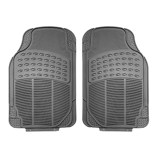 FH GROUP F11306GRAY-3ROW Floor Mat (Trimmable Heavy Duty 3 Row SUV All Weather 4pc Full Set - Gray)