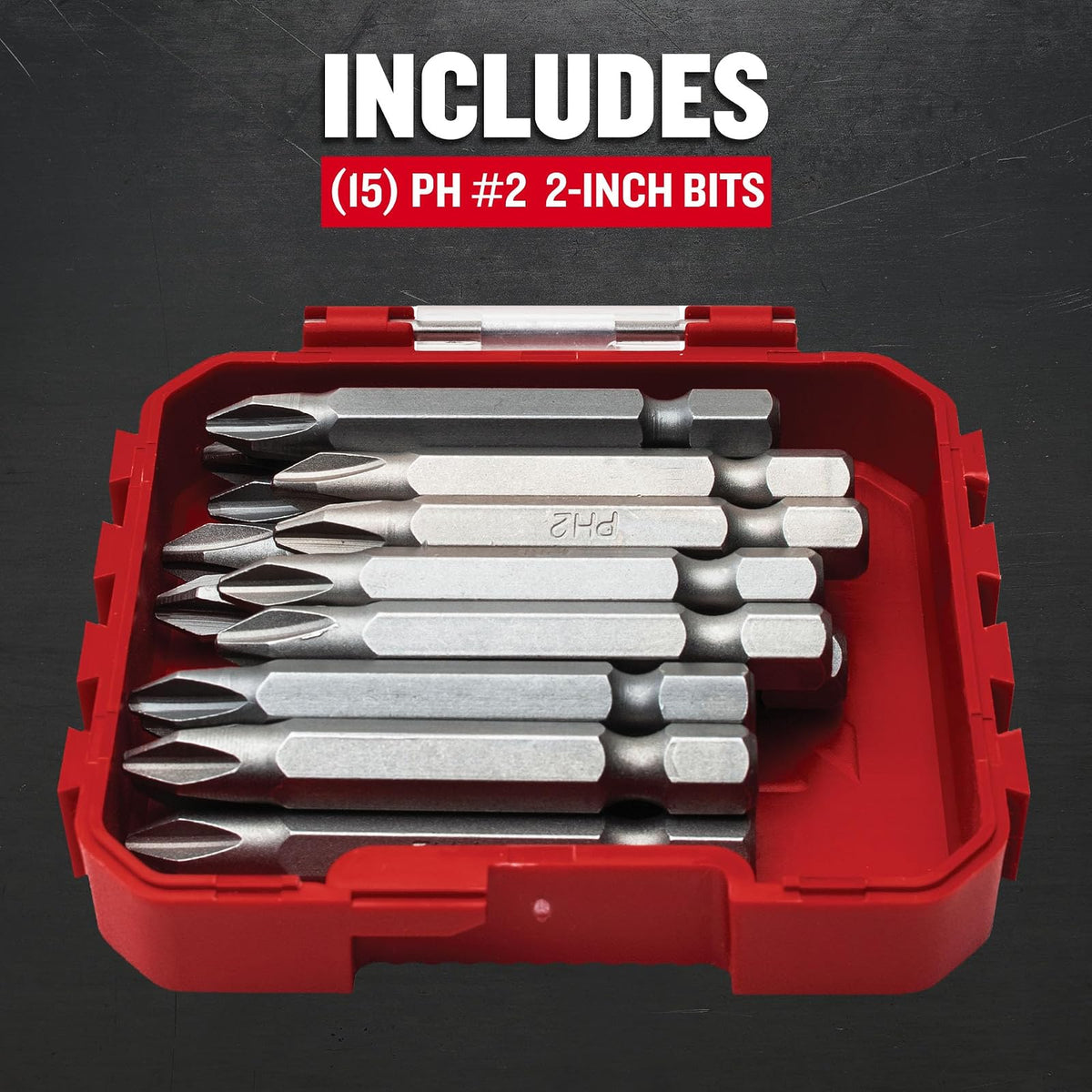 CRAFTSMAN - Juego de puntas de destornillador Phillips, 2 pulgadas, 15 piezas (CMAF122PH215)