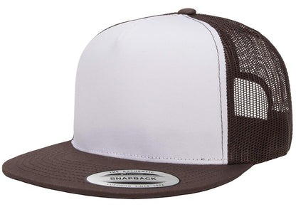 Yupoong Yp Classics Classic Trucker Cap - White Front Gorro/Sombrero Hombre - Talla Única - marrón - blanco - marrón