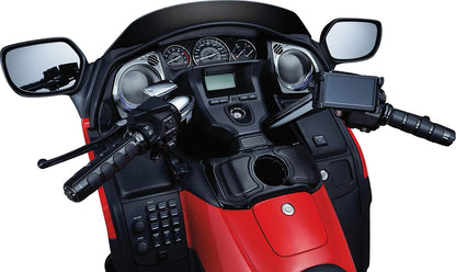 Kuryakyn 6383 Premium ISO - Puños para Manillar de Acelerador y Embrague: Honda Gold Wing GL1800 y F6B 2006-19 con empuñaduras calefactables, Color Negro Brillante, 1 par