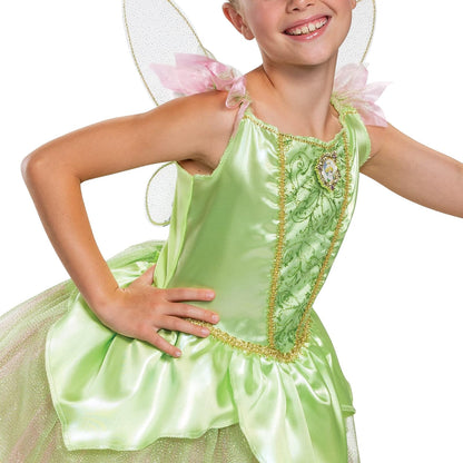 Disguise The Peter Pan - Disfraz de Campana para niñas, Talla 7/8, Color Verde