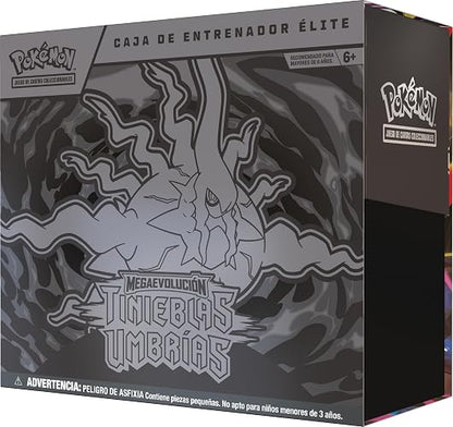 Pokémon Caja de Entrenador Élite de Megaevolución-Tinieblas Umbrías de JCC (Producto EN ESPAÑOL Latino)