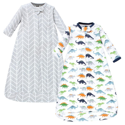 Hudson Baby Saco de Dormir Unisex de Manga Larga, Algodón - 0-3 Meses - Dinosaurios