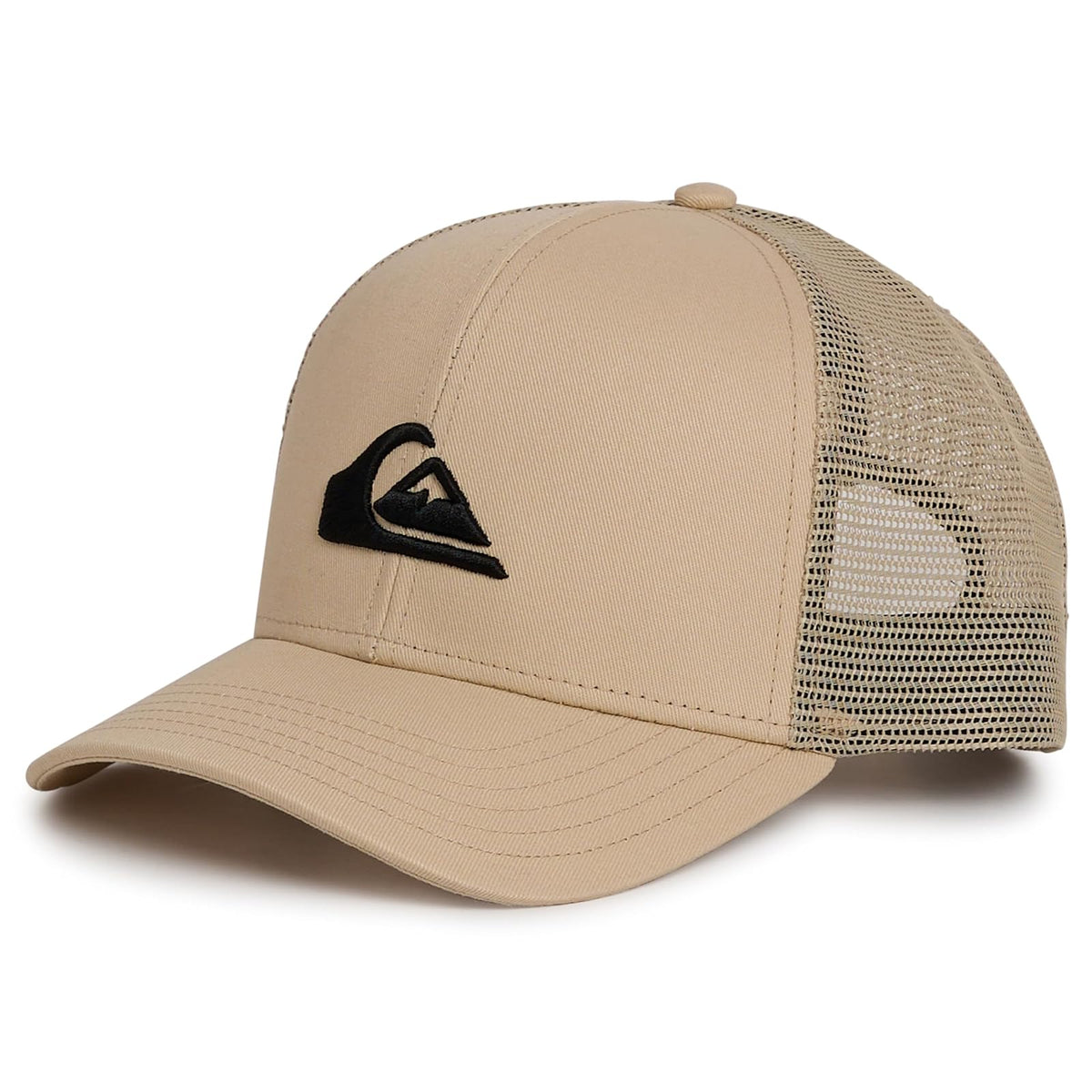 Quiksilver Premium Cotton Adjustable Snap Back Logo Gorra de béisbol Hombre - Talla Única - gris topo