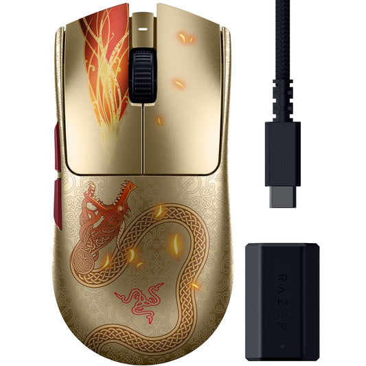 Razer Viper V3 Pro Wireless Esports Gaming Mouse: Symmetrical - 54g - 8K Polling - 35K dpi Optical Sensor - Gen3 Optical Switches - 8 Programmable Controls - 95 HR Battery - Counter-Strike 2 Edition