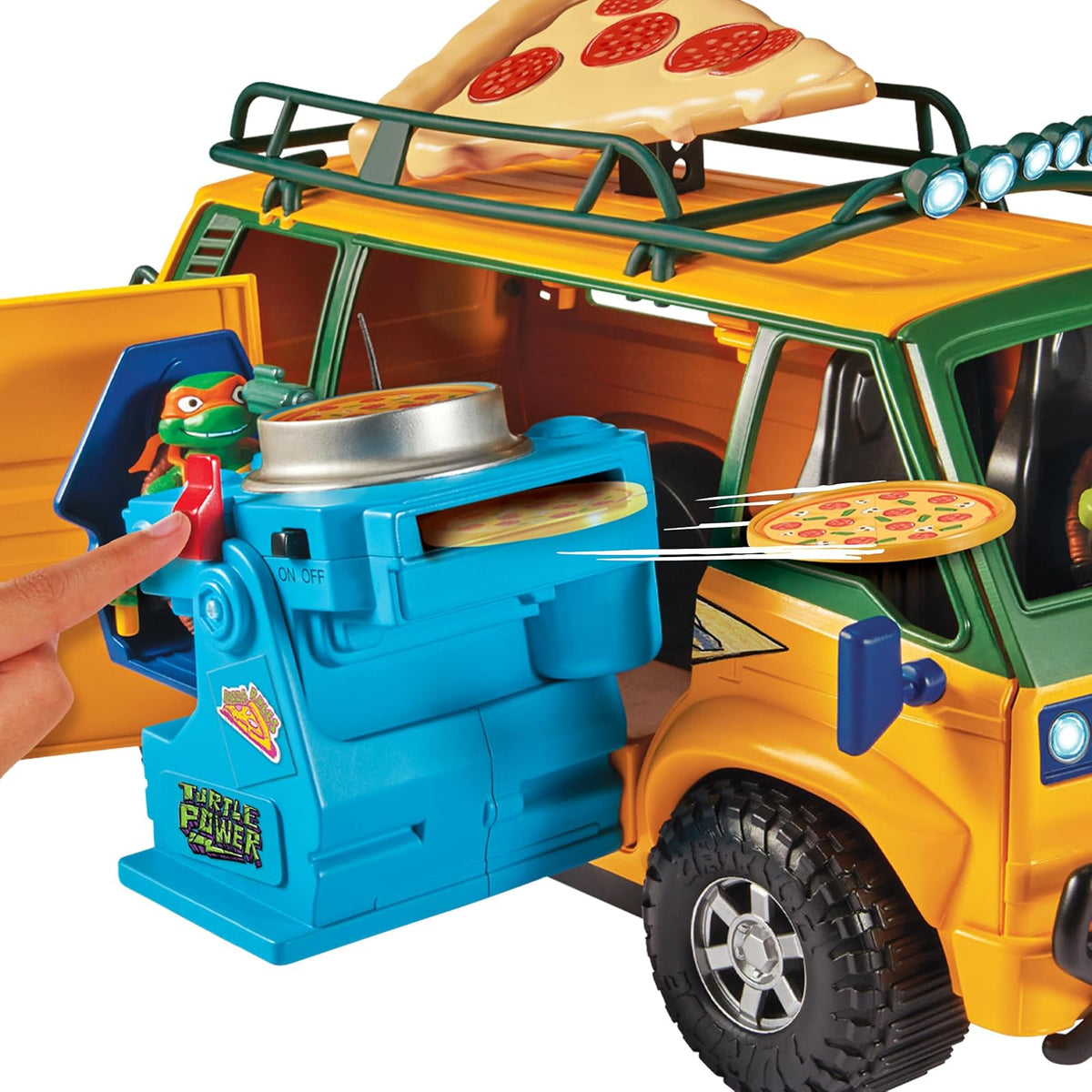 Teenage Mutant Ninja Turtles TMNT - Furgoneta de Fuego para Pizza