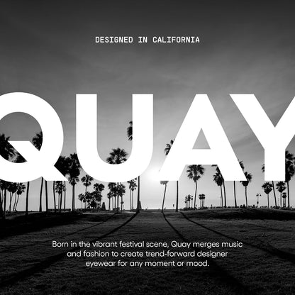 Quay - anteojos de sol para hombres y mujeres, lentes polarizadas Nightfall Remixed con protección UV, lentes de sol de gran tamaño
