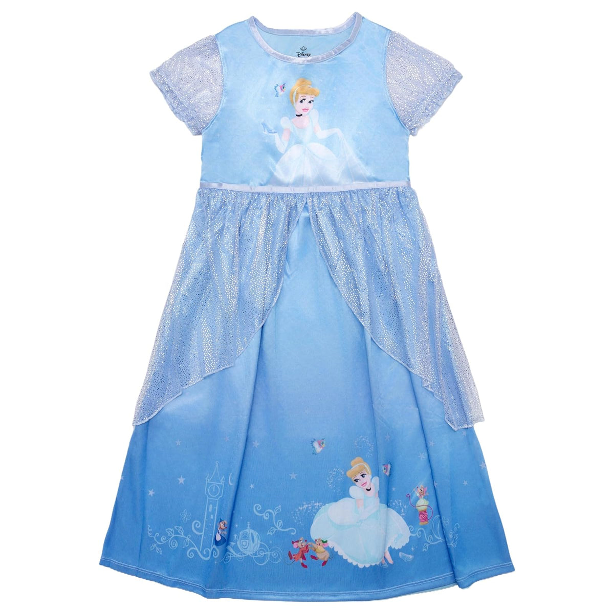 Disney Camisón de Fantasía para Niña - Amigos de Cenicienta - 4 Años