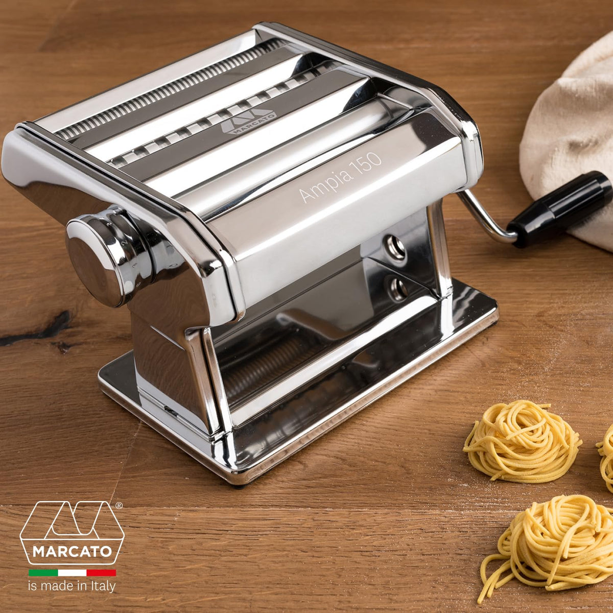Marcato Ampia Máquina Para Pasta Cromo
