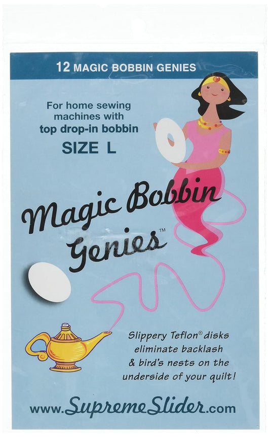 Lapierre Little Magic Bobbin Arandelas ~ Little Magic Bobbin genies ~ Talla L Bobbin Casos ~ 12 CT
