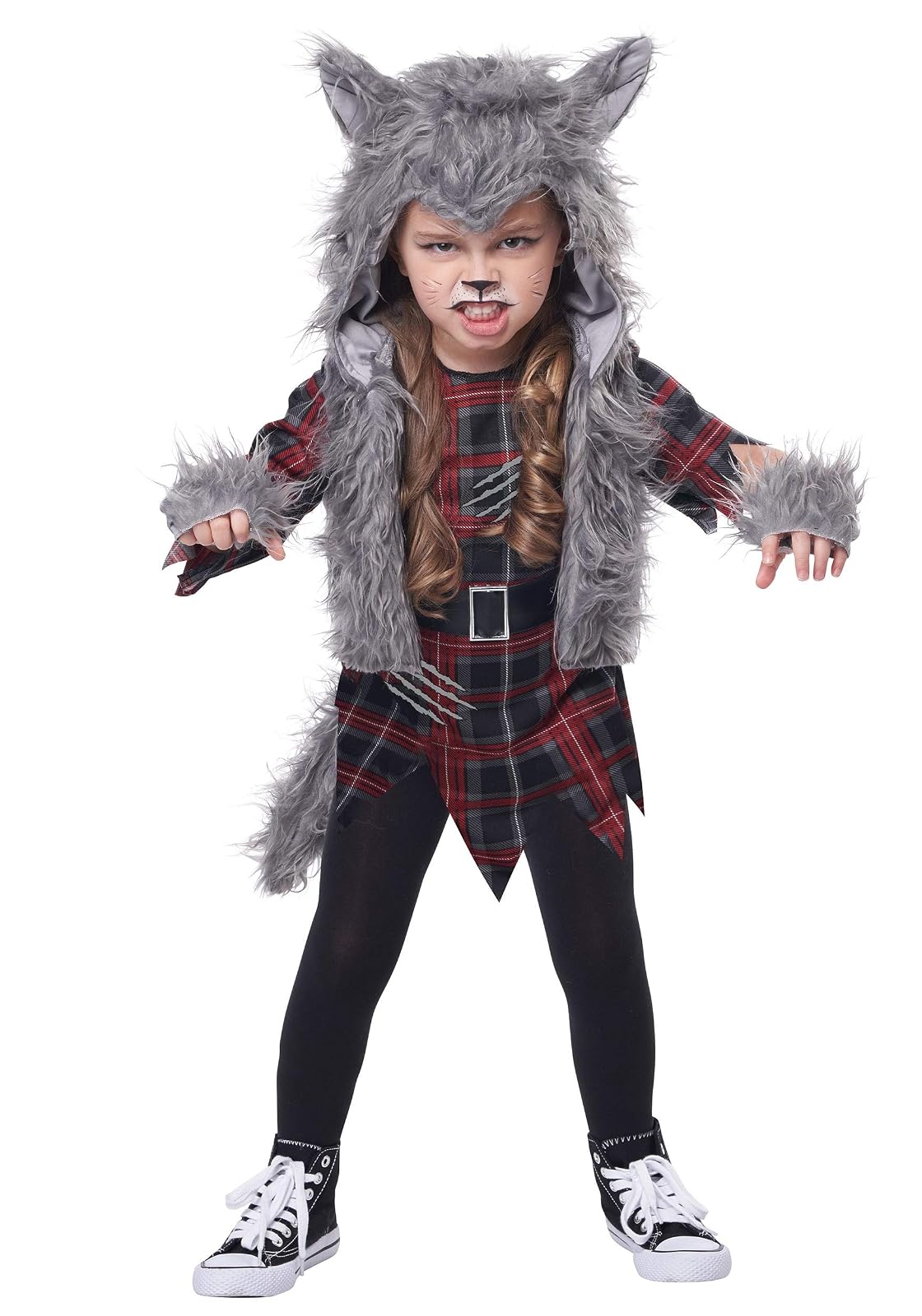 California Costumes Girls Wee-Wolf Werewolf Halloween Fancy Dress