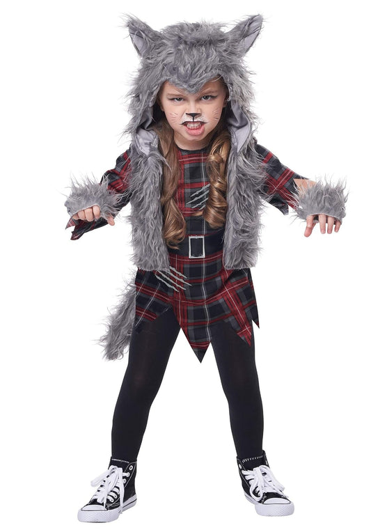 California Costumes Girls Wee-Wolf Werewolf Halloween Fancy Dress