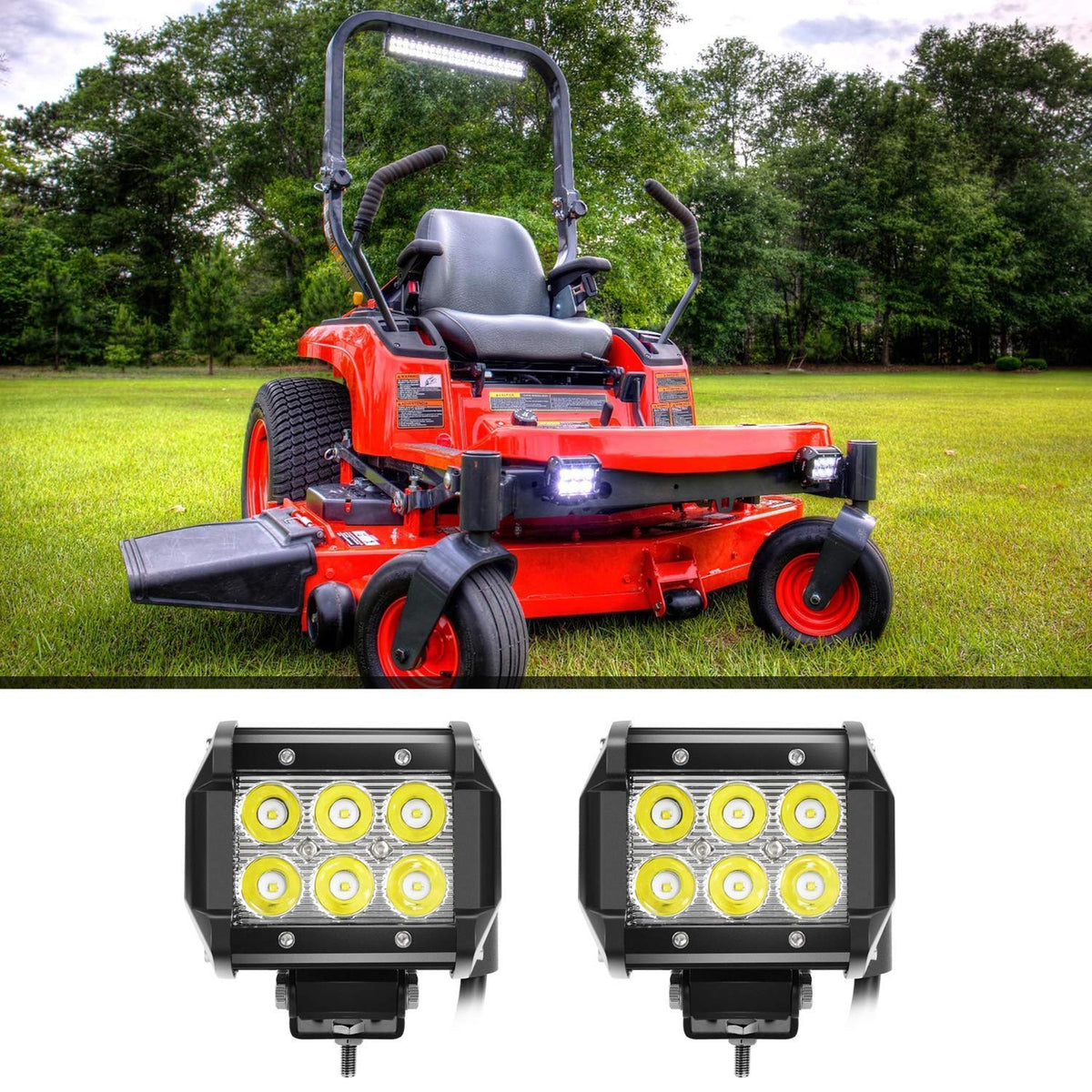 Nilight Soporte de Montaje para Barra de Luz LED 90034B, Negro