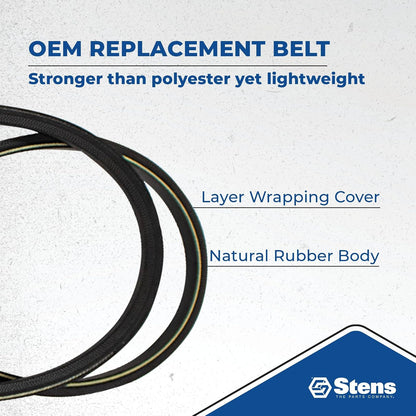 Stens 266-164 OEM - Cinturón de Repuesto, Color Negro