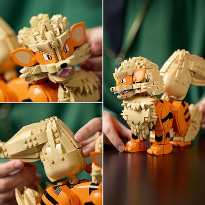 LEGO Pokémon Arcanine – Construye una Detallada Figura Articulada para Exhibirla como Decoración Pokémon – Regalo Coleccionable de Videojuego para Adultos – 72160