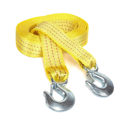 NEIKO 51005A Correa de Remolque Resistente | 2 pulgadas por 20 pies, poliéster tejido, capacidad 10 libras, amarillo brillante - 182.88 cm x 5.08 cm