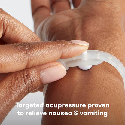 Frida Mom Banda Antináuseas| Alivio Natural de las Náuseas Matutinas 24/7| Terapia de Punto de Presión| Incluye 2 Bandas + Estuche