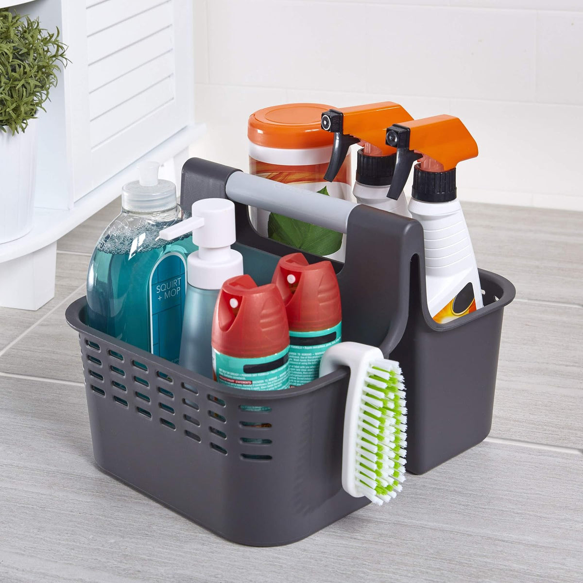 Copco Basics - Cesta para baño y Ducha, Color Gris carbón