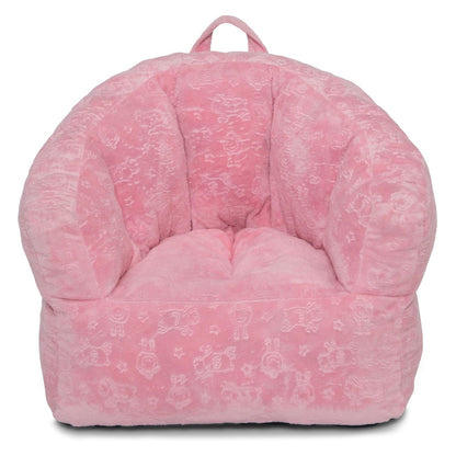 Delta Children Serta Silla de Felpa Infantil, Tapizado Suave - Rosa