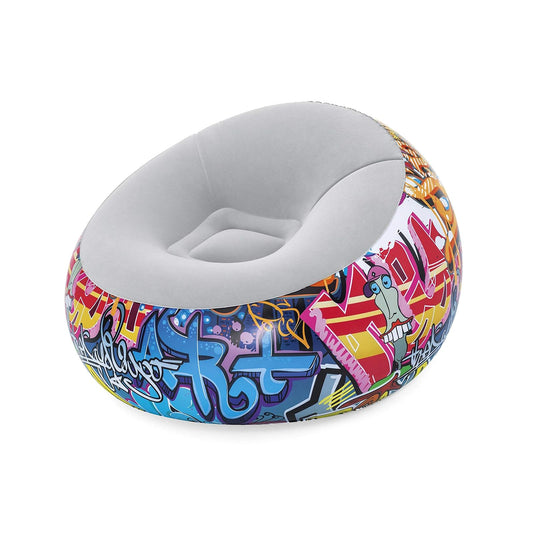 Inflate-A-Chair Graffiti Air Chair 1.12m x 1.12m x 66cm