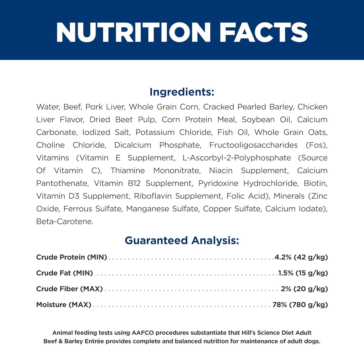 Hill's Science Diet Alimento Húmedo para Perro Adulto Res 12 Pack 370G | Alimento húmedo Hill's para perro, carne de res, digestión saludable, sistema inmunológico fuerte, omega-6 y vitamina E
