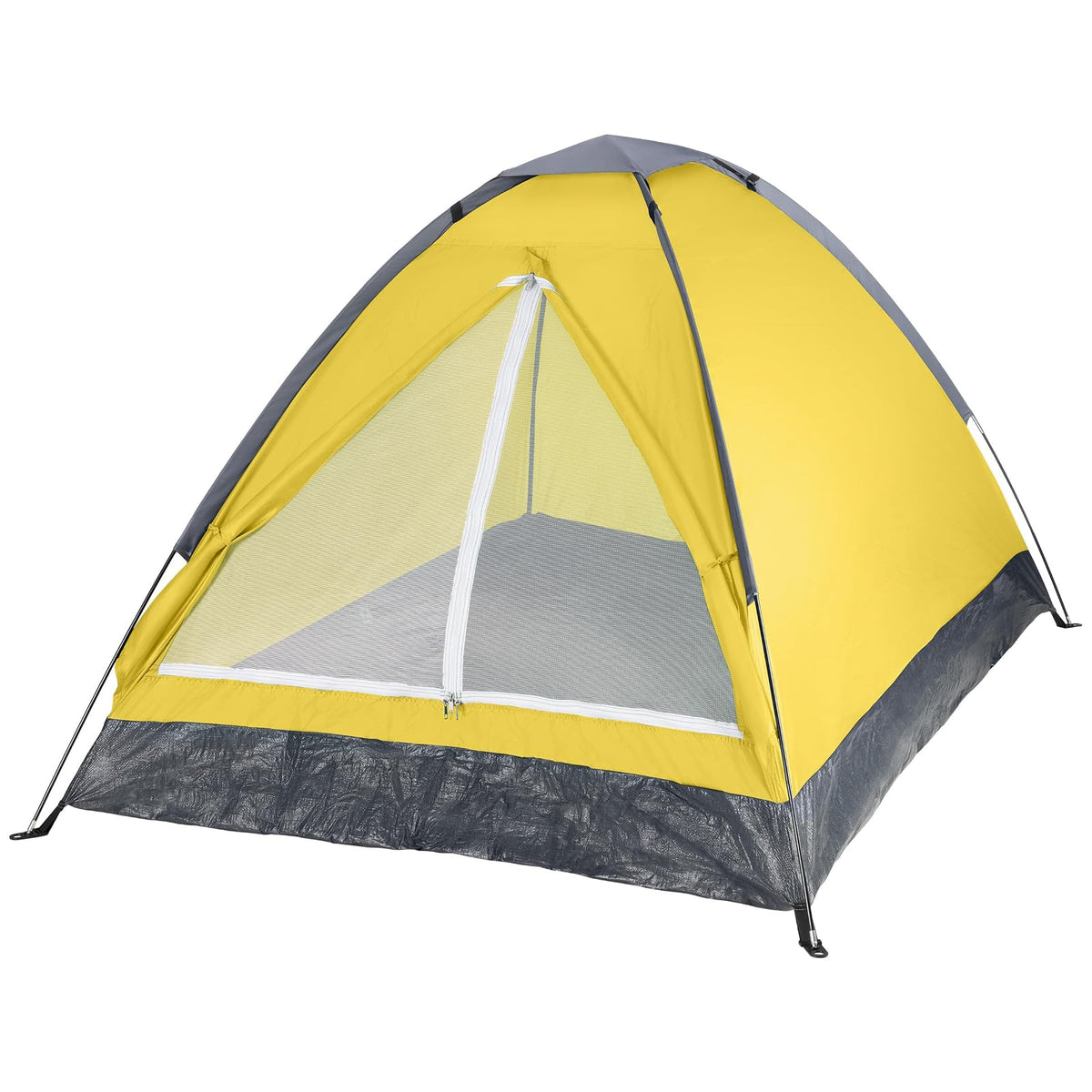 Wakeman Tents Tienda de campaña para Exteriores con Mosca de Lluvia y Bolsa de Transporte - Amarillo - 2 personas