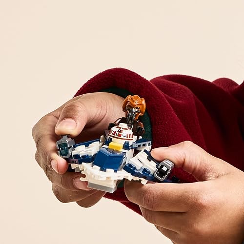 Lego Star Wars: La Guerra de los Clones Microfighter: Caza Estelar Jedi de Plo Koon Juguete de Construcción Coleccionable, Regalo para Niños, Niñas y Fans a Partir de 6 Años 75400