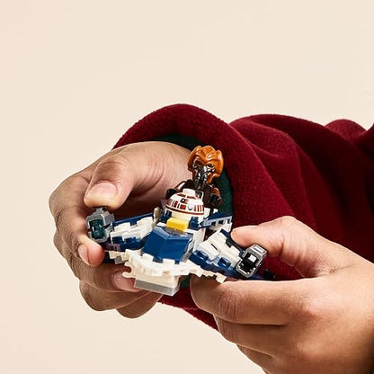 Lego Star Wars: La Guerra de los Clones Microfighter: Caza Estelar Jedi de Plo Koon Juguete de Construcción Coleccionable, Regalo para Niños, Niñas y Fans a Partir de 6 Años 75400