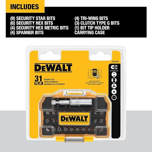 DEWALT Juego de Destornilladores de Seguridad, 31 Piezas