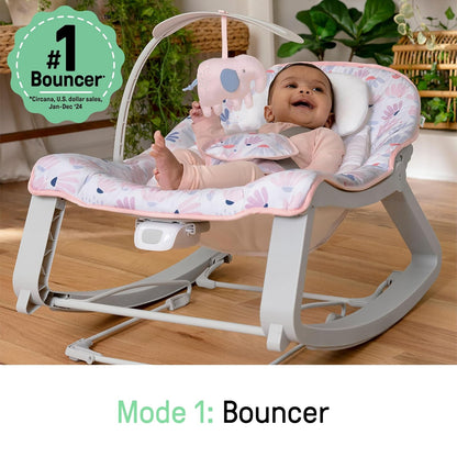 Ingenuity Silla Mecedora 3 en 1 Barra de Juegos para Bebés