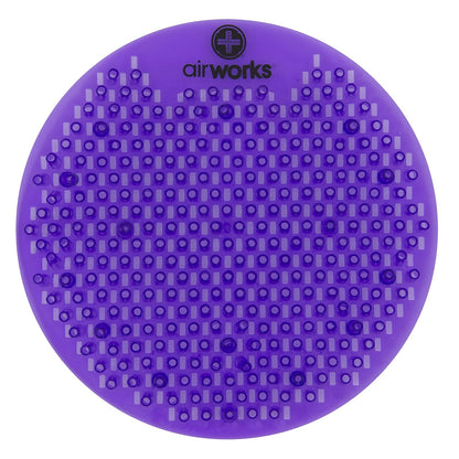 AirWorks Protector para Mingitorio Anti-Salpicaduras con Fragancia - Prado de lavanda morado claro.