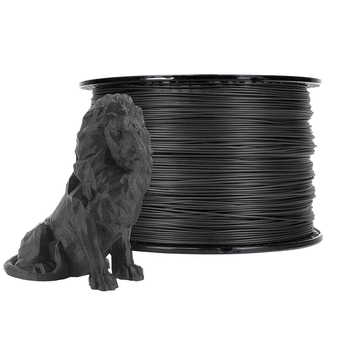 Prusament Prusa Galaxy Black, filamento PLA de 1,75 mm, carrete de 2 kg (4.5 libras), tolerancia de diámetro +/- 0,02 mm