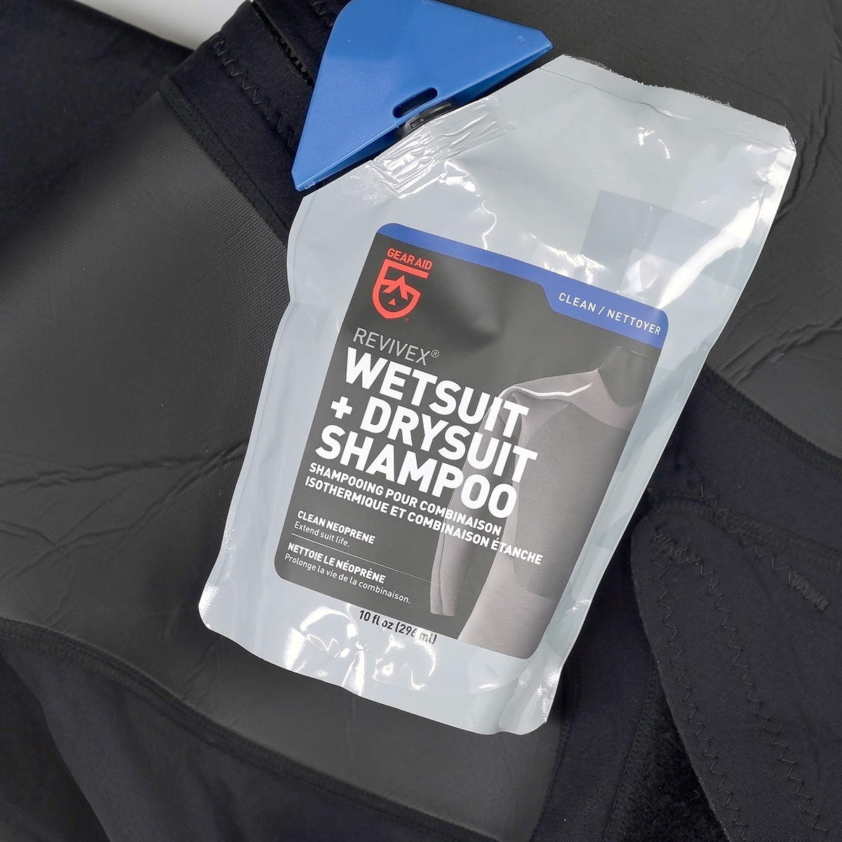Limpiador y acondicionador de Neopreno Gear Aid para Neopreno, Elimina bacterias, Sal y residuos con champú Concentrado, 10 onzas líquidas