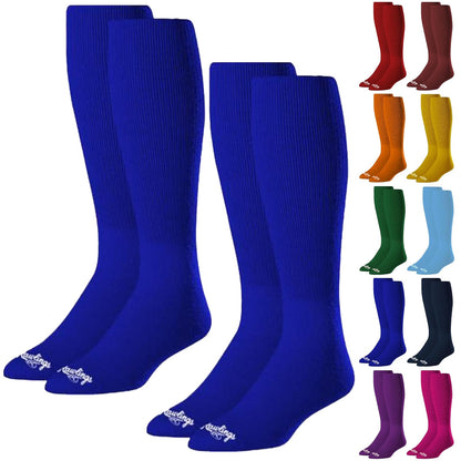 Rawlings - Calcetines atléticos | Béisbol/Softball | 2 pares | Varios tamaños/colores