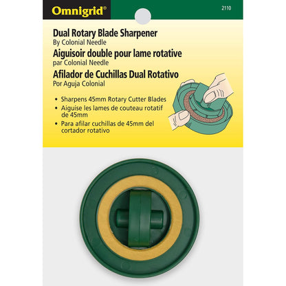 Dritz Omnigrid - Cortador rotativo doble afilador, verde