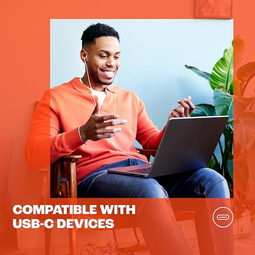 JBL Tune 310C Audífonos con Mic/Control USB-C, Drivers de 9mm, Cable Antienredos - Negro
