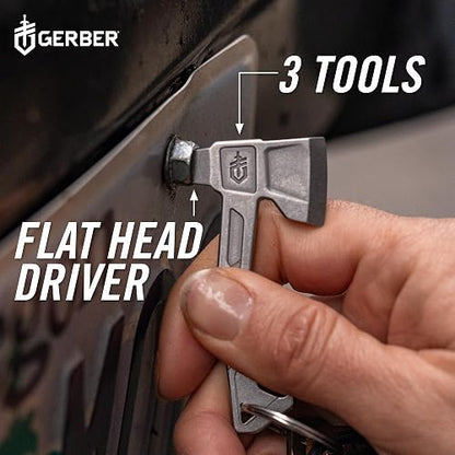 Gerber Llavero Hatchet 1074042 | Negro, 6.6 cm, 20 g, acero inoxidable