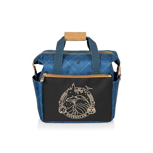 ONIVA - a Picnic Time brand Go, Soft Cooler Box Lonchera aislada, 10 x 6 x 10.5, Harry Potter Ravenclaw - Negro con detalles azules