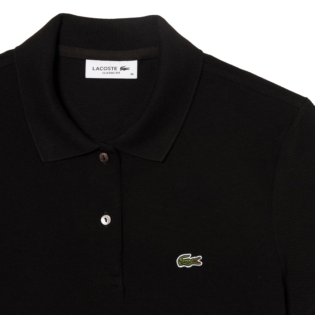 Lacoste Polo de Petit Piqué Suave con Corte Regular para Mujer